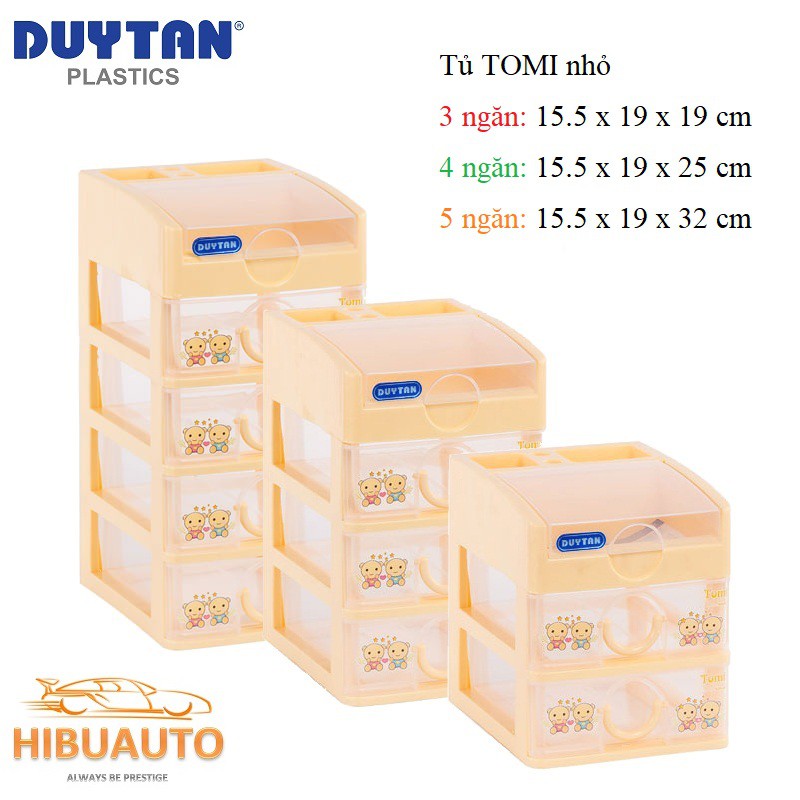 Combo 4 Tủ Nhựa Duy Tân Tomi Nhỏ - Nhiều Ngăn | Hàng Việt Nam Chất Lượng Cao