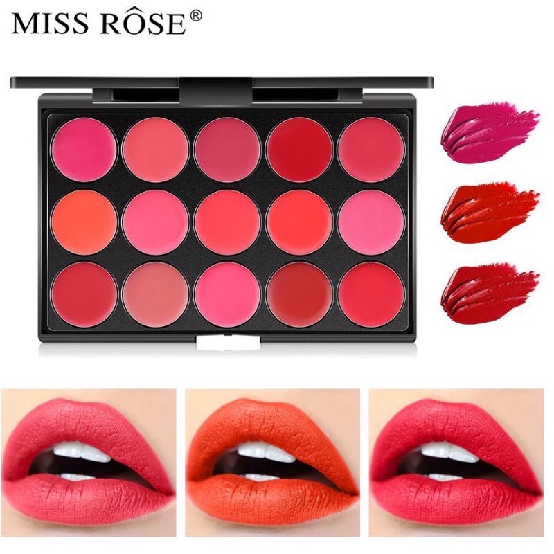 Bảng son lì MISS ROSE Matte 15 màu