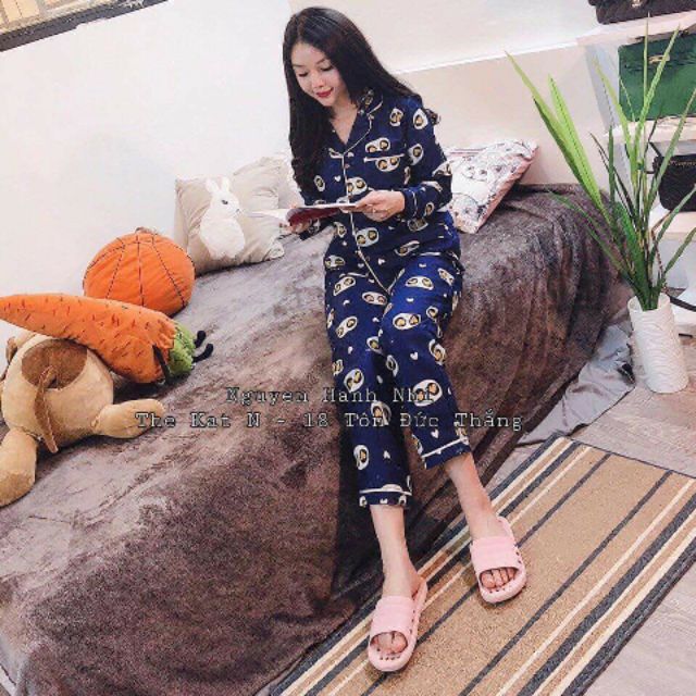 Bộ pizama dài tay - Bộ đồ mặc nhà