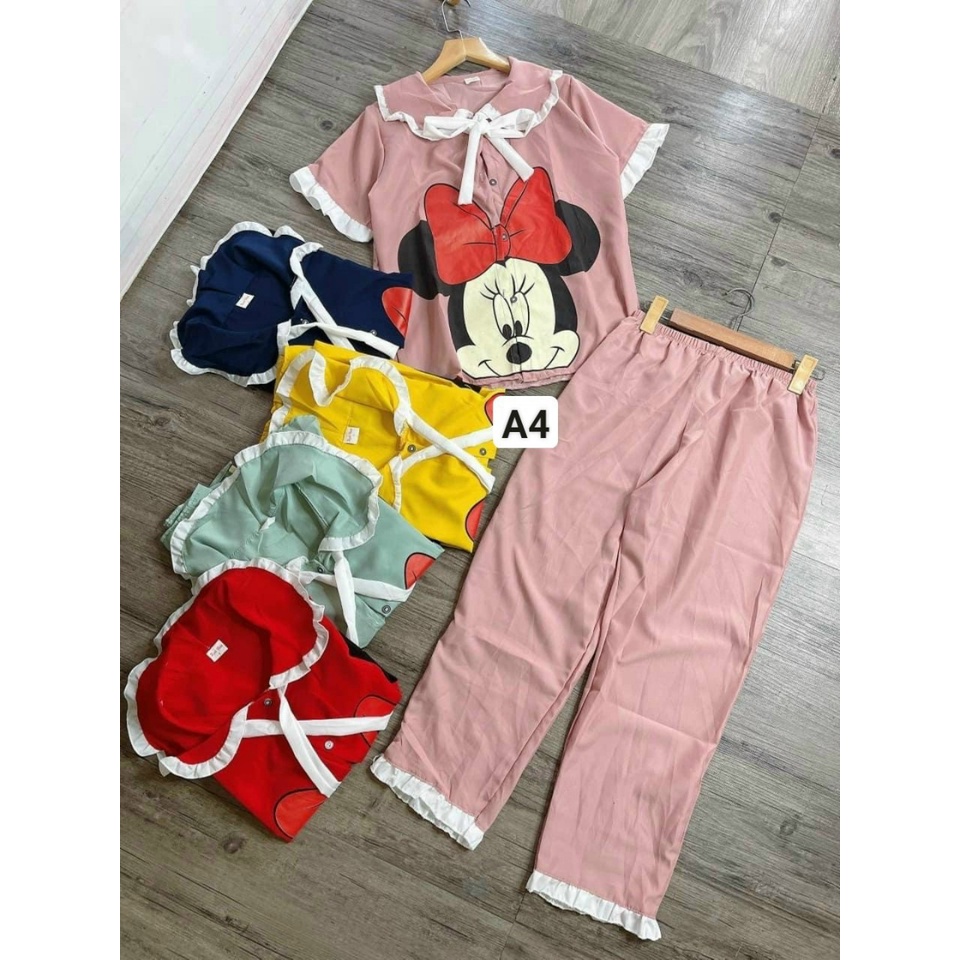 [ Mã A4] set bộ ngủ hoạt hình chuột dễ thương thương mời chị em | BigBuy360 - bigbuy360.vn