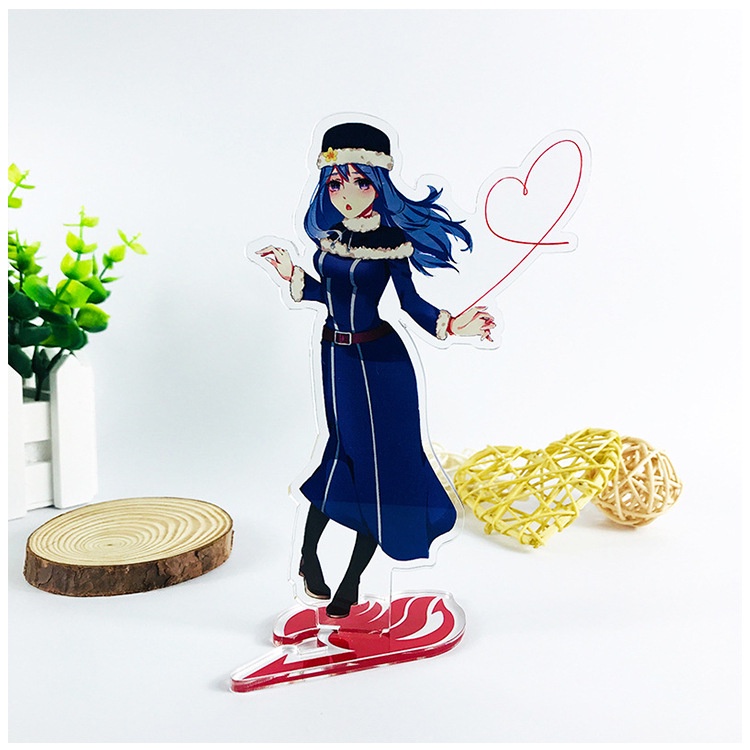 FAIRY TAIL Anime Action Figure Acrylic desktop Peripheral Creative Etherious Natsu Dragneel mold Decoration