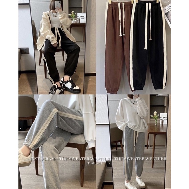 QUẦN JOGGER SỌC VIỀN 3 MÀU (TH)