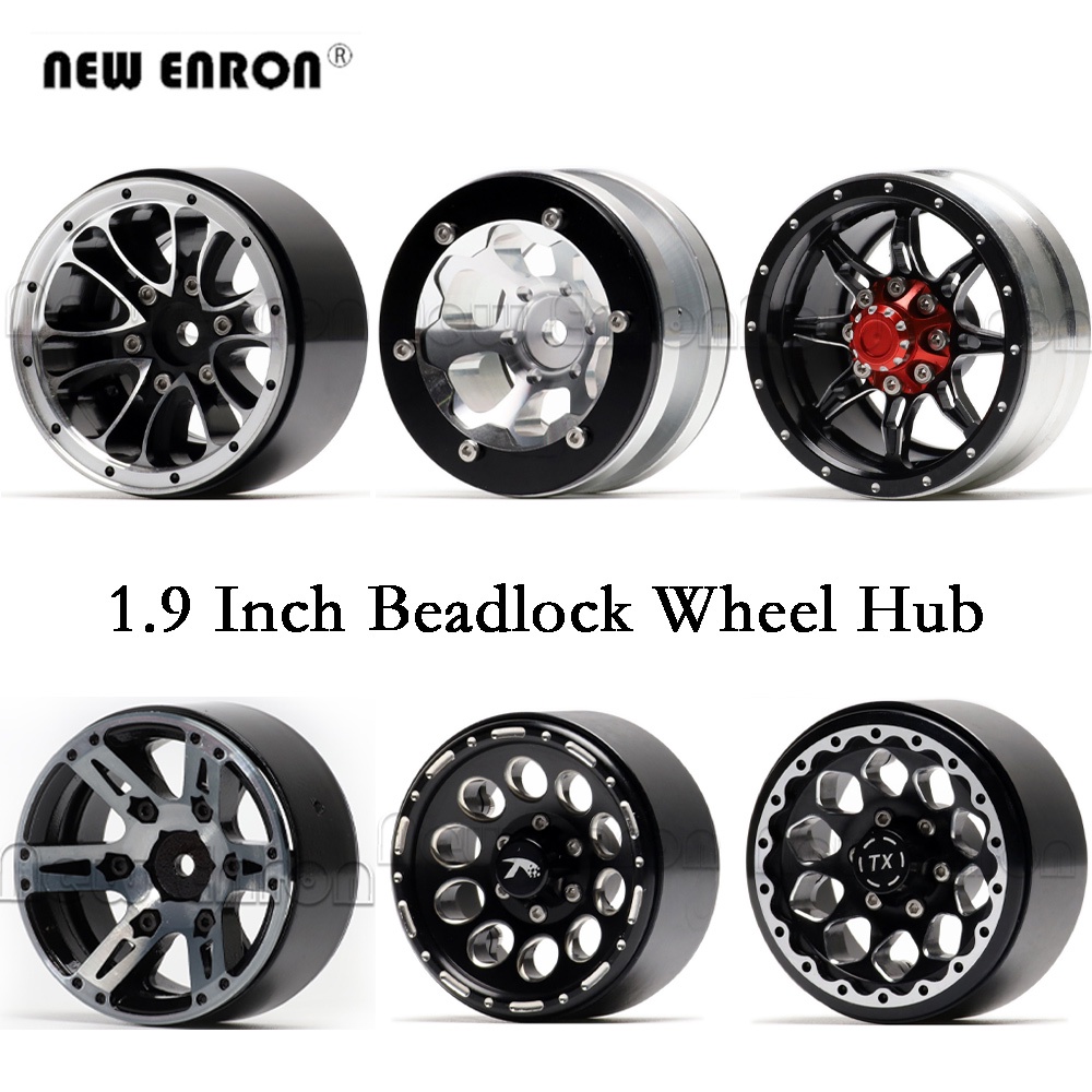 1Pcs Bánh xe hạt nhôm 1,9 inch Hub RC Vành cho 1/10 RC Car Crawler Axial 90046 Traxxas TRX-4 AXI03007 Bronco D110 F350