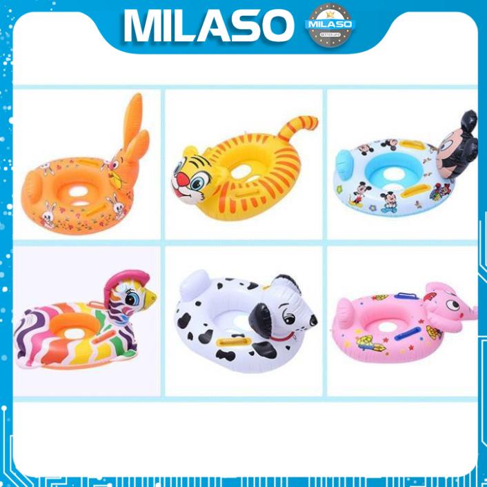 [Tặng Bơm Phao] Phao Bơi Cho Bé MILASO Hình Động Vật Dễ Thương Chống Lật An Toàn Trẻ Em Đi Du lịch, Đi Biển SS-001040-B