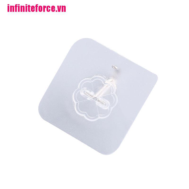 Set 10 móc dán tường trong suốt tiện lợi