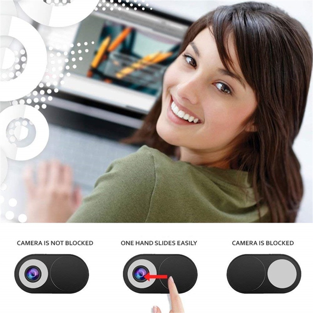 Set 1 / 3 Miếng Dán Webcam Bằng Kim Loại Siêu Mỏng Nhiều Màu Thông Dụng Cho Laptop / Máy Ảnh / Máy Tính Bảng