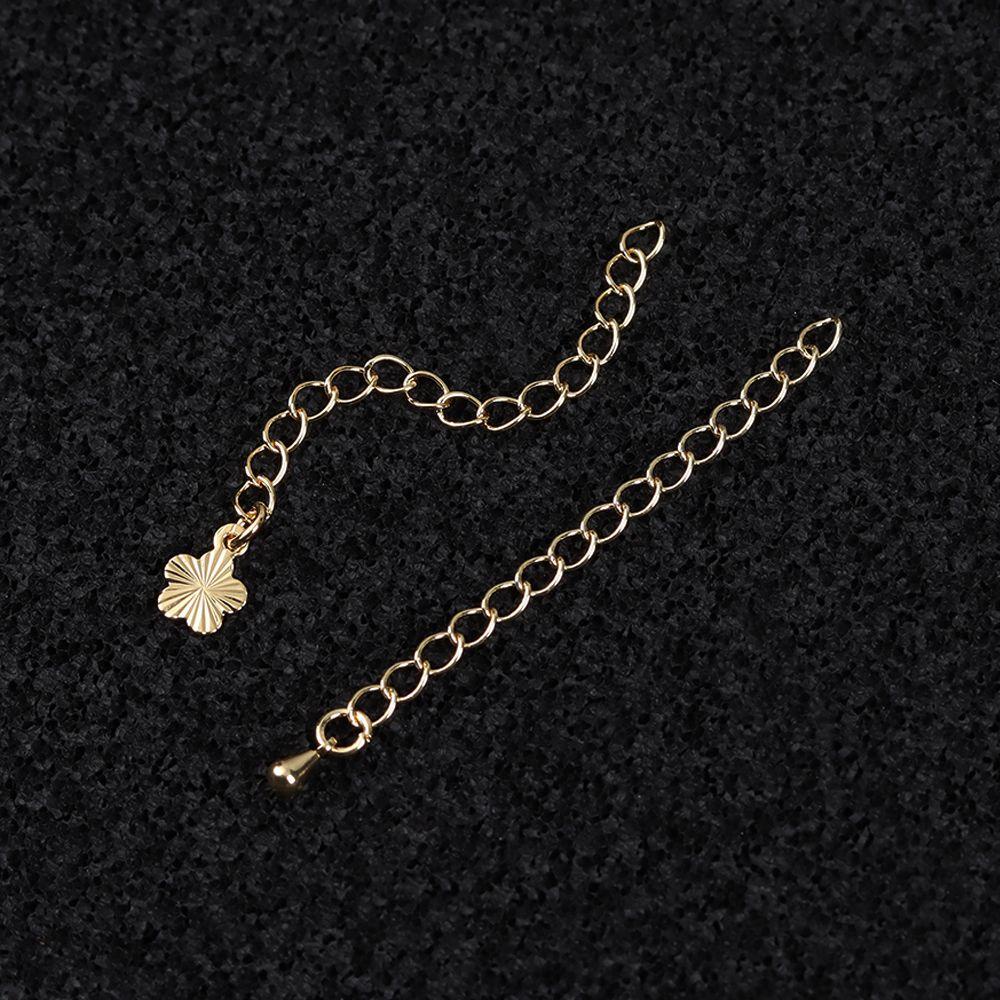 NIUYOU Set 5 Đuôi Dây Xích Nối Dài Trang Sức Mạ Vàng 18k