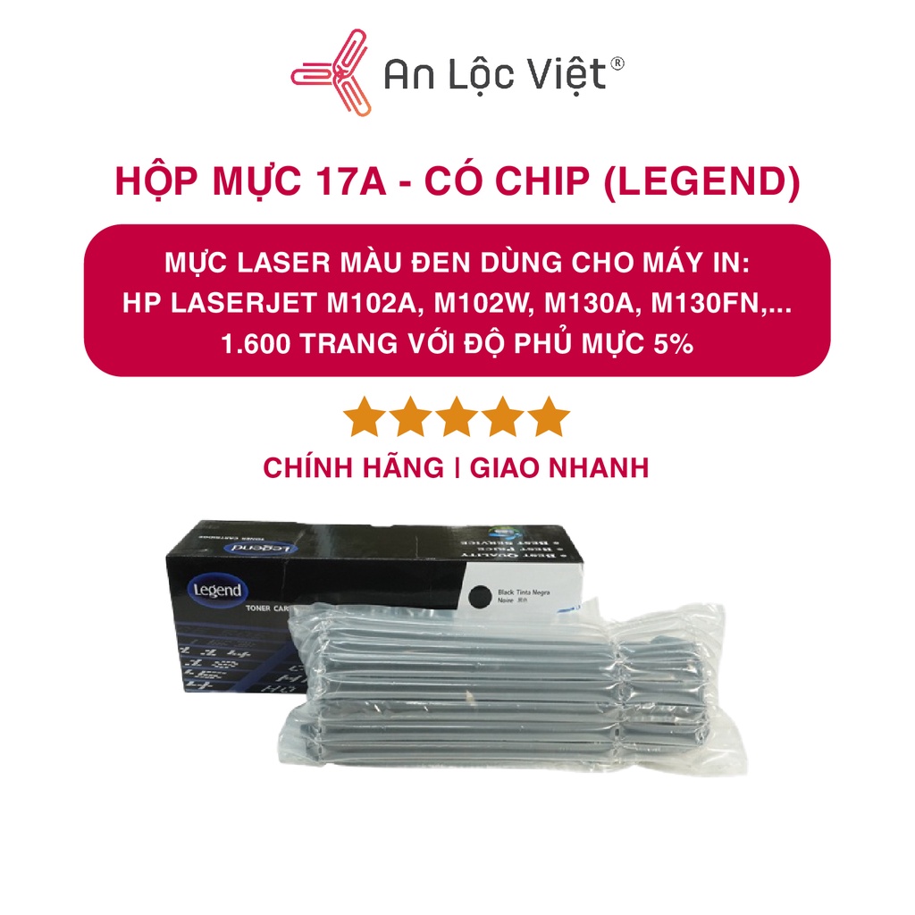 Hộp mực 17A - có chip (Legend)