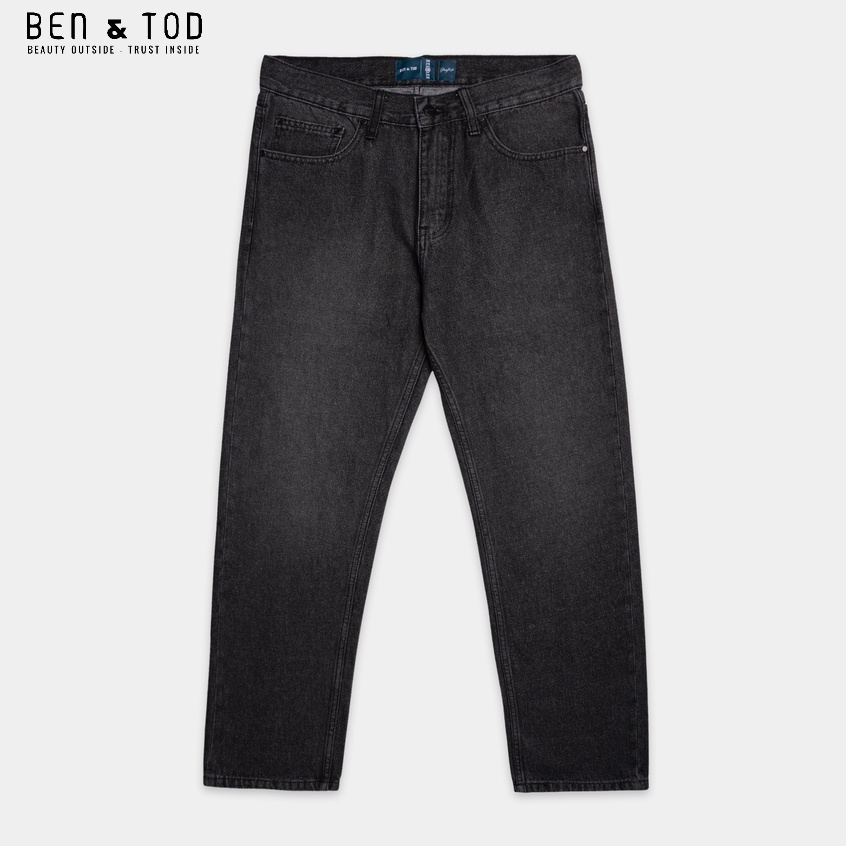 Quần jean nam BEN &amp; TOD 22009 trơn đơn giản, co giãn 4 chiều, cao cấp, dày dặn