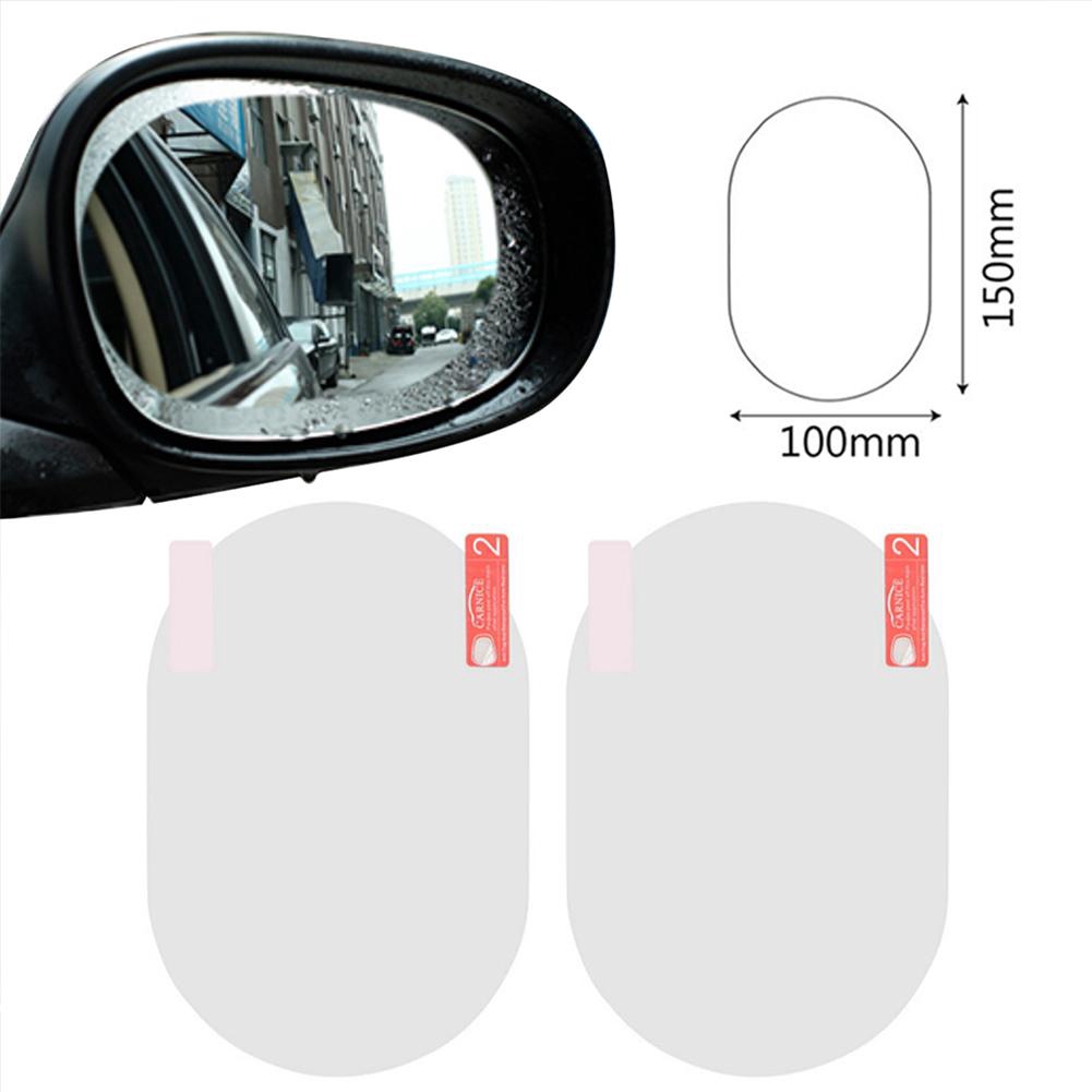 2 chiếc xe bên gương bảo vệ nhãn dán phim chống sương mù màng chống chói chống thấm nước chống mưa rõ ràng hình tròn