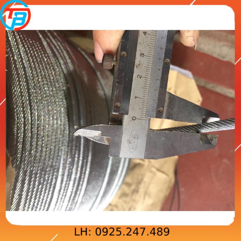 Cáp chống xoắn. 30 m cáp chống xoắn phi 5 mạ, cáp cẩu, 30m cáp cẩu chống xoắn CÁP THÉP THỦ ĐỨC