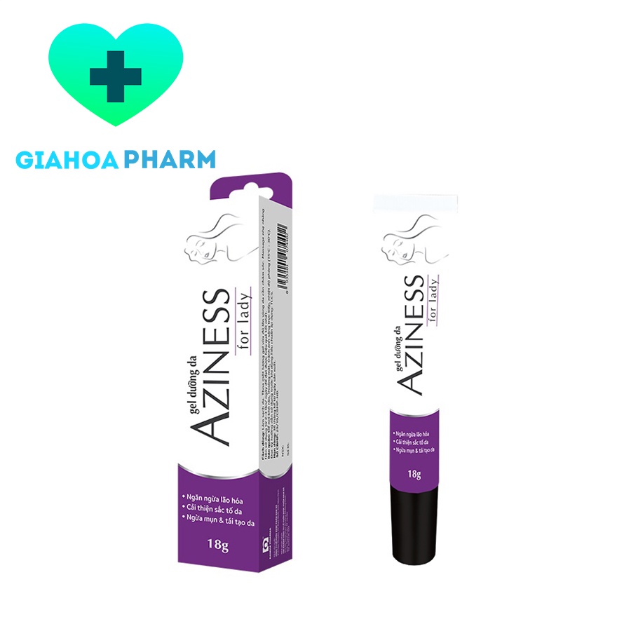 Aziness for Lady - Gel ngừa mụn, mờ nhăn, giảm nhờn, thâm nám, tái dạo da, cải thiện sắc tố, ngăn lão hoá (Dược Nam Hà)