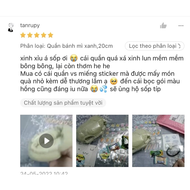 Outfit doll. Quần bánh mì cho gấu bông.