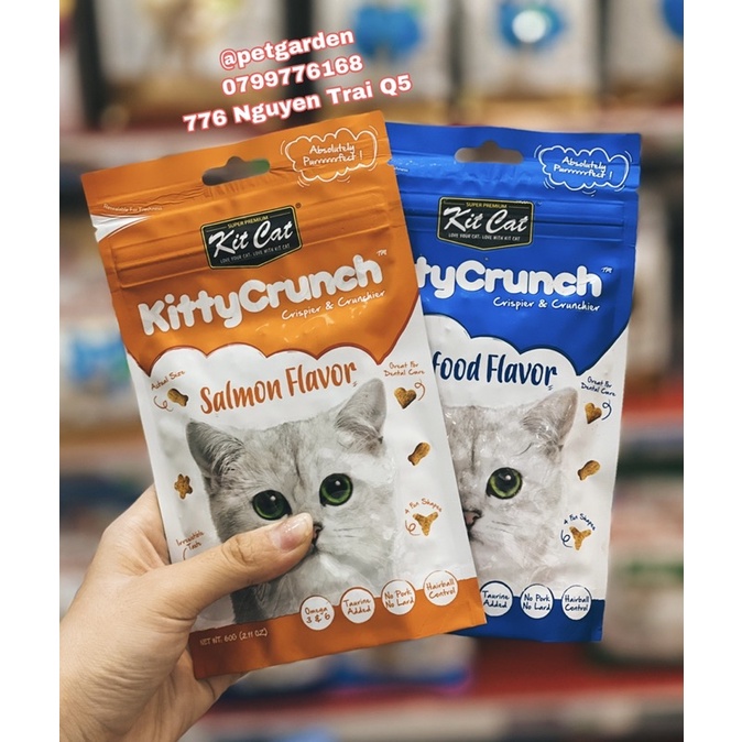 Bánh Thưởng Cho Mèo Kittat Kitty Crunch 60g - Bánh Ăn vặt Cho Mèo