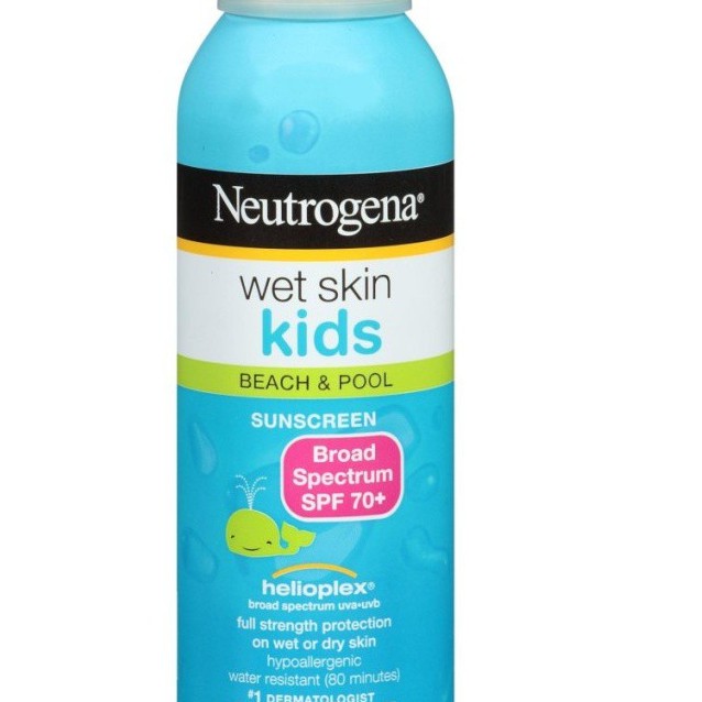 Xịt chống nắng trẻ em Neutrogena Wet Skin Kids Sunscreen Spray SPF 70 141g (Mỹ)