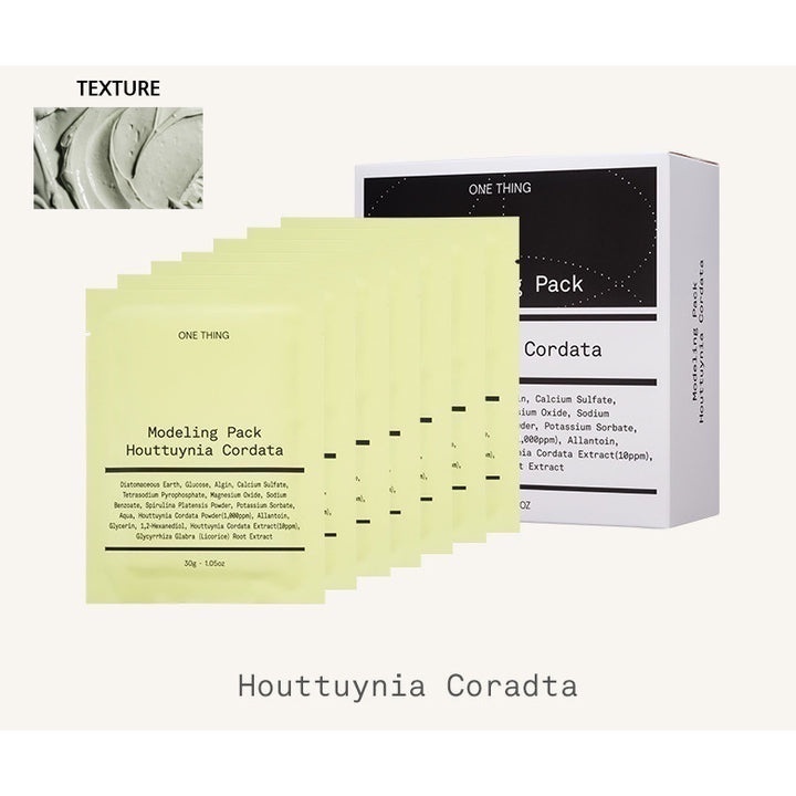 Mặt nạ dẻo One Thing Modeling Pack Collagen / Hyaluronic acid / Houttuynia Cordata