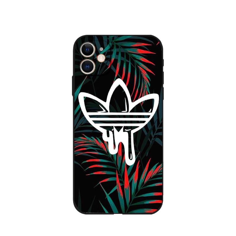 Ốp iphone - Ốp lưng iphone cạnh vuông lá cây độc đáo dành cho ip 6 đến 14promax - ng270