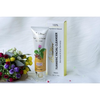 [HÀNG CHÍNH HÃNG] Sữa Rửa Mặt từ nghệ tươi Nhật Bản Turmeric Facial Cleanser Beaumore 100g