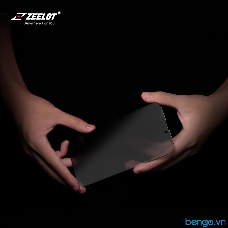 Dán Cường Lực iPhone 13/13 Pro/13 Mini/13 Pro Max ZEELOT SOLIDsleek Chống Nhìn Trộm Kèm Kit Dán