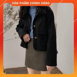 Áo dạ dáng ngắn phong cách Hàn Quốc