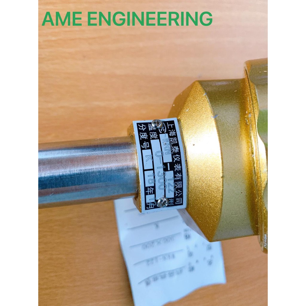 Can nhiệt K vỏ sứ WRN-122, Ø16mm, 0-1300oC