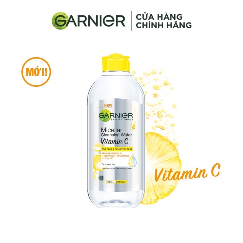 Nước tẩy trang Micellar Water Vitamin C Garnier 400ml