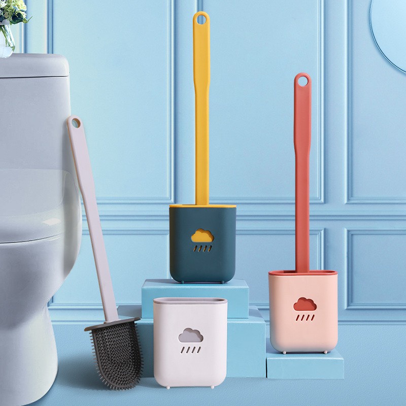 Chổi cọ bộn cầu siêu tiện dụng bằng silicone có thể gắn tường