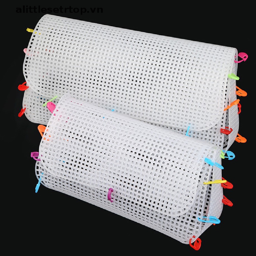 Tấm lưới đan len bằng nhựa chenille nhung chuyên dụng DIY