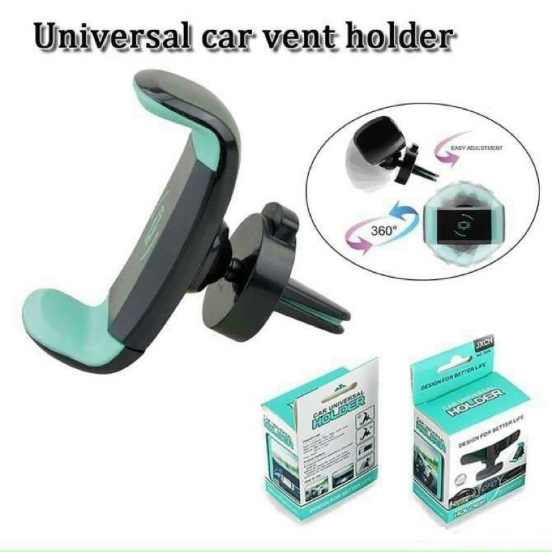 Giá đỡ điện thoại trên xe hơi vừa có thể gắn chỗ thông gió vừa dán được trên kính hoặc táp lô xe