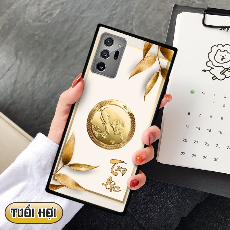 Ốp lưng kính 3D 12 con giáp - Samsung galaxy Note 20 Ultra