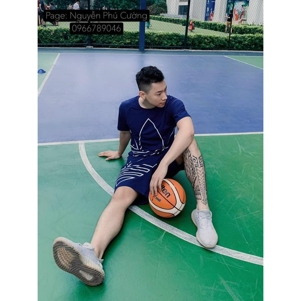 Bộ Thể Thao Hè ADDIDAT Nam Cánh Hoa 3 Màu Cotton Lạnh Co Dãn 4 Chiều Lịch Sự