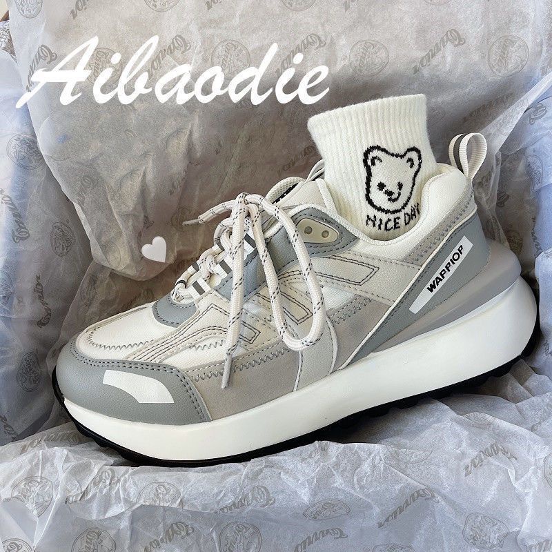 Hàng Có Sẵn ~ Giày Thể Thao Phong Cách Mới Mùa Xuân Dễ Phối Đồ Phong Cách Retro Cho Nữ Sinh Gump