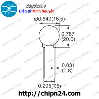Tụ Chống Sét 14D 220/270/390/470/151/201/221/271/331/391/471/561/621/681/821 - [Chọn Loại]