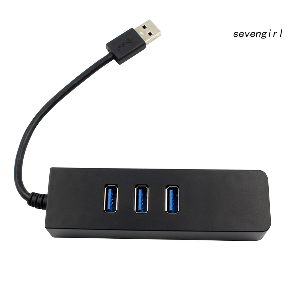 Bộ Chia 3 Cổng Usb 3.0 Gigabit Ethernet Lan Rj45