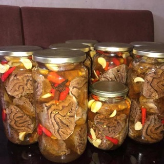 Lõi rùa bò ngâm mắm