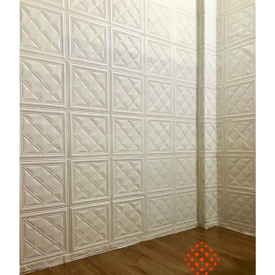 Xốp Dán Tường Trần Trắng Kích Thước 35*35cm dày 3.5mm
