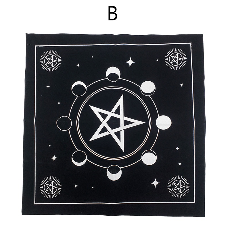 Tấm Thảm Trải Bàn Chơi Bài Tarot In Hình Mặt Trời Phù Thủy Độc Đáo