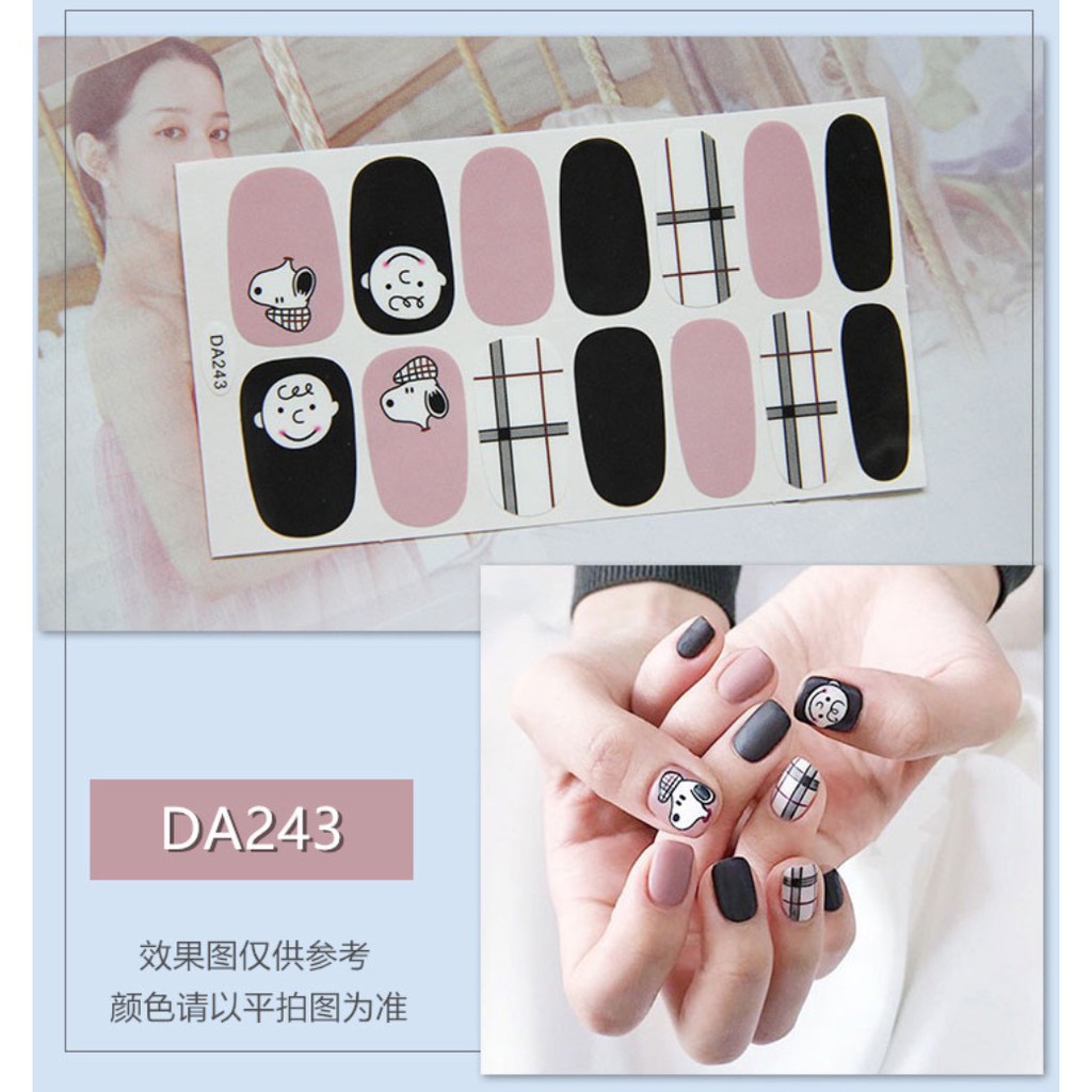 [Mã COSBEST27 giảm 10% đơn 250K] Bộ dán móng tay gồm 14 nail sticker / DA241-260 | BigBuy360 - bigbuy360.vn