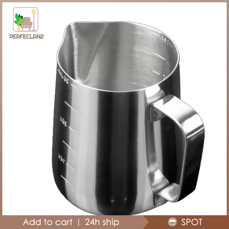 Bình Đánh Sữa Tạo Bọt Perfeclan2 350ml Bằng Thép Không Gỉ Có Thang Đo