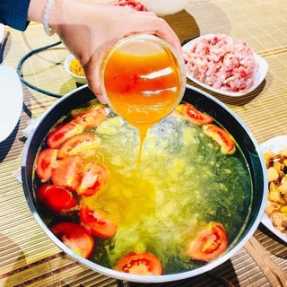 Cốt lẩu riêu cua - bún riêu cua