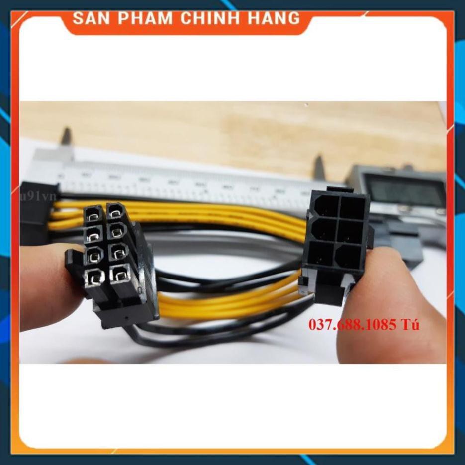 Cáp chuyển nguồn từ 6 Pin sang 8 Pin cho VGA