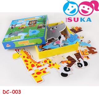 Ghép Hình Con Vật Bằng Gỗ OZM Toys