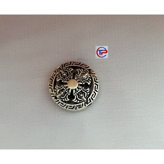 Charm bánh xe pháp luân xoay chuyển vận mệnh chuẩn bạc 925 bảo hành bao đổi mới làm sáng bạc