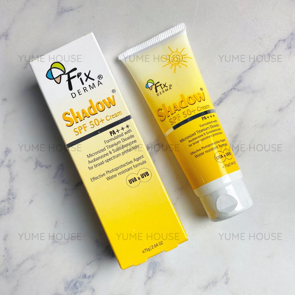 [CÔNG TY] Kem chống nắng phổ rộng Fixderma Shadow Spf 50+ Cream 75g