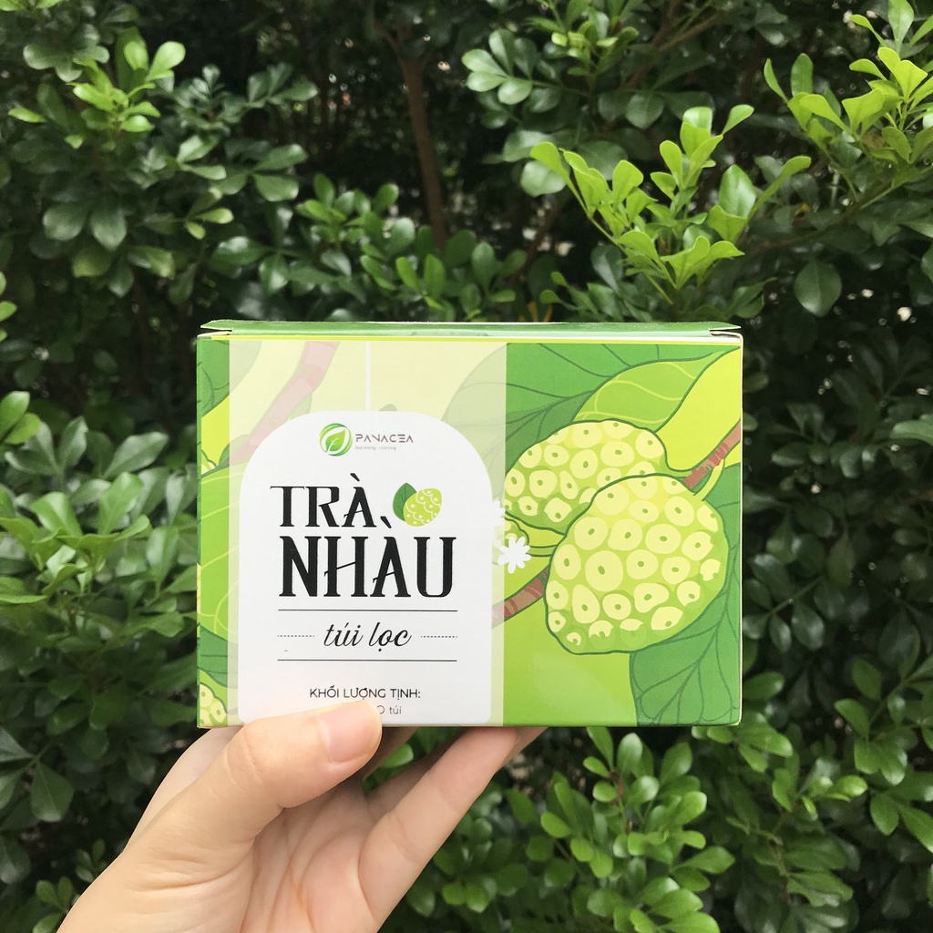 노니 Trà Trái Nhàu Có Túi Lọc Panacea Noni Tea Hộp 20 Túi ,100% Nguyên Chất Trái Nhàu Tự Nhiên