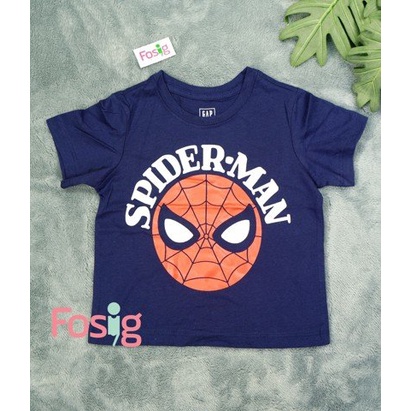 [9-10kg; 17-21kg] Áo Thun Tay Ngắn Bé Trai GP - Navy Spider Man