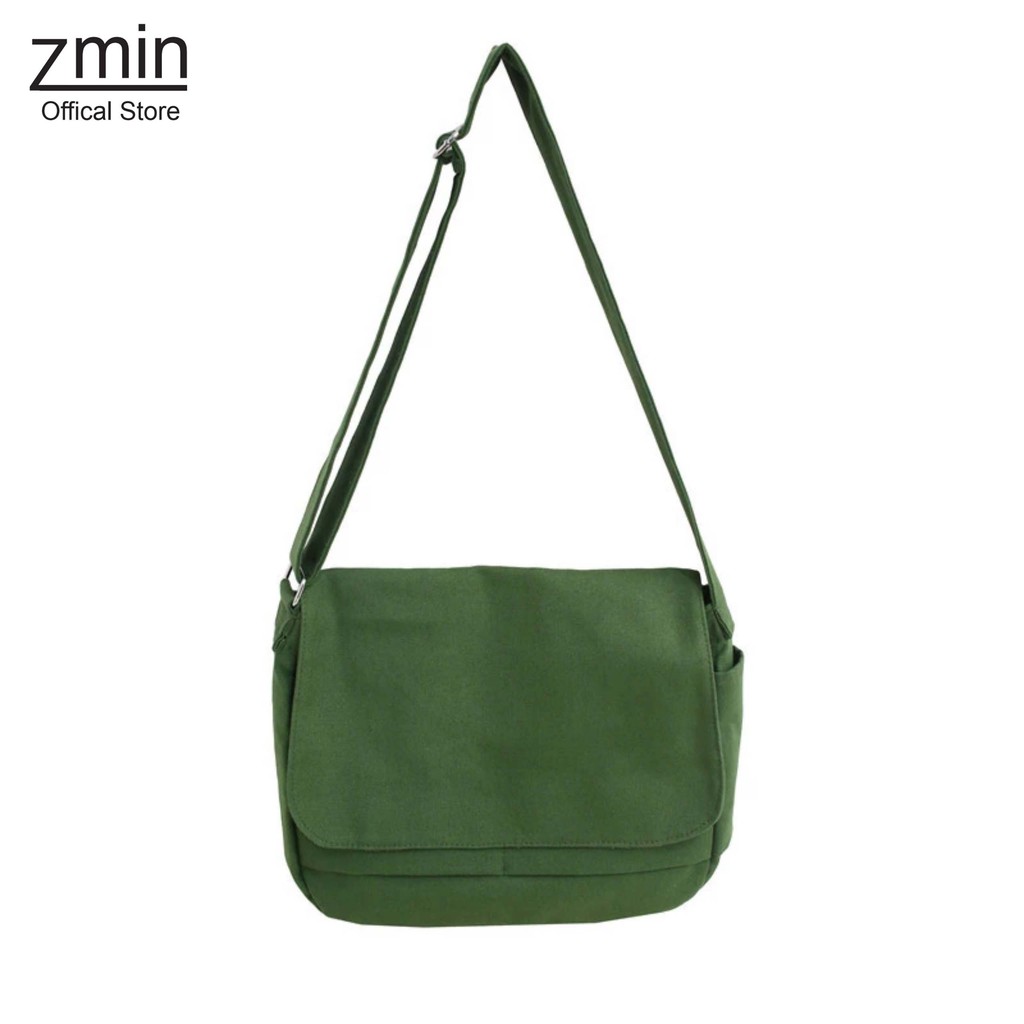 Túi đeo chéo nam nữ thời trang unisex Zmin, chất liệu vải canvas cao cấp mềm mịn - T067