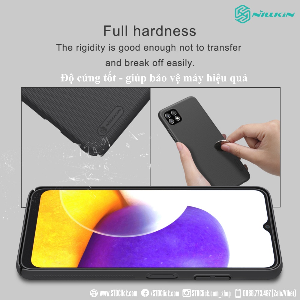 ỐP LƯNG SAMSUNG A22 5G - A22s 5G - F42 5G NILLKIN NHỰA CỨNG CHÍNH HÃNG HÀNG CHUẨN