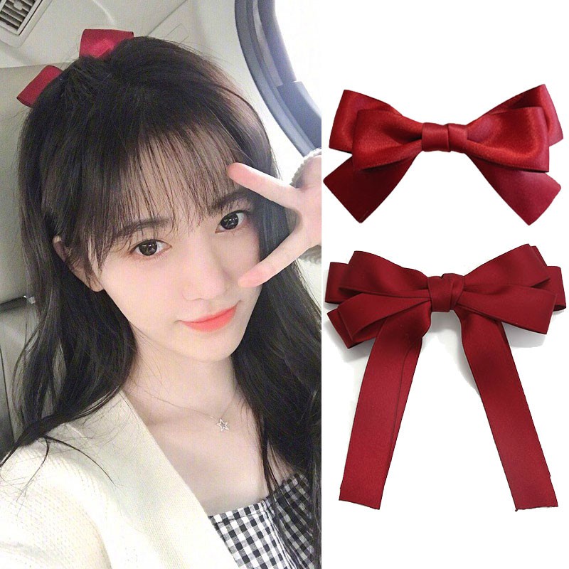 Kẹp Tóc Hình Nơ Lớn Xinh Xắn Đáng Yêu Cho Nữ