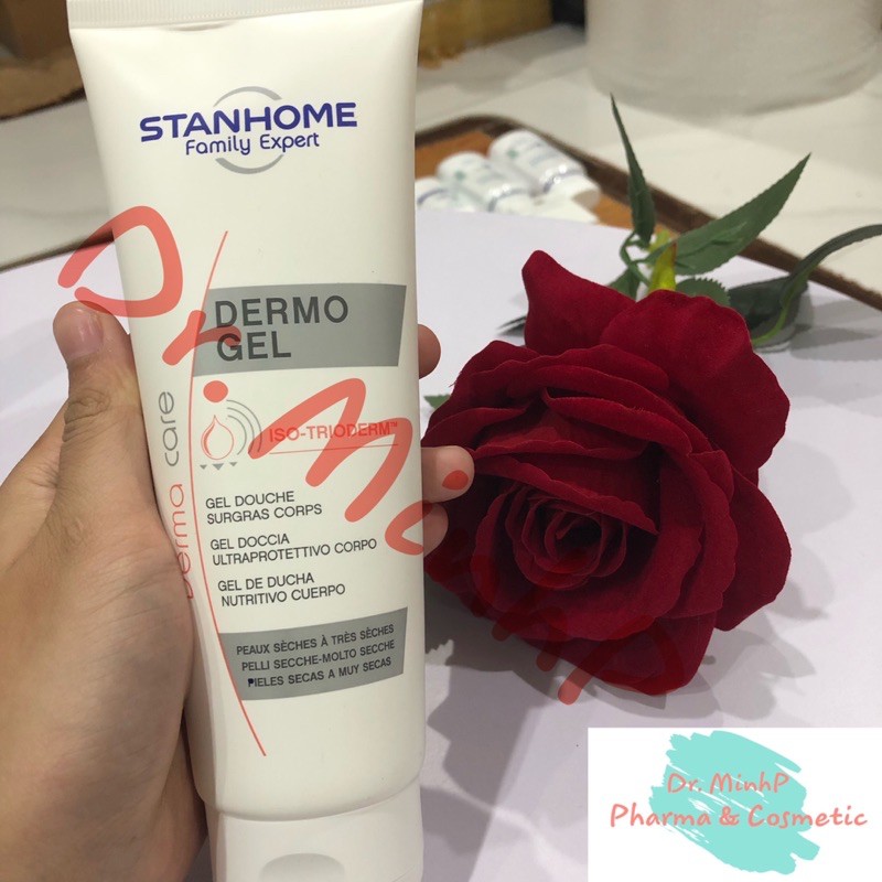 Sữa tắm không xà phòng cho da khô va da nhạy cảm Stanhome Dermo Gel 250ml | BigBuy360 - bigbuy360.vn
